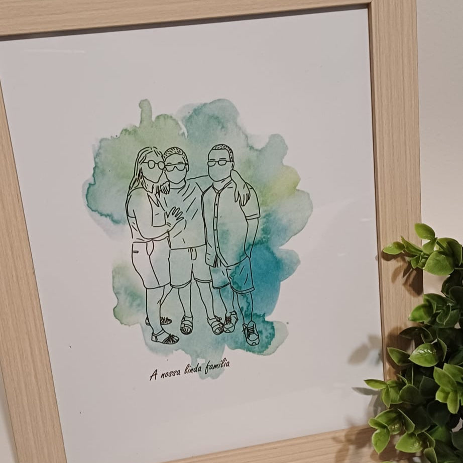 Ilustração de casal