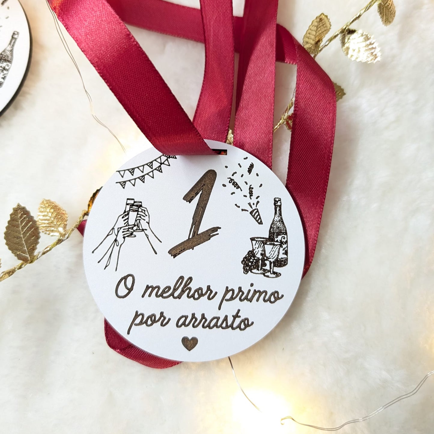 Medalha personalizada em mdf