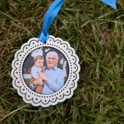 Placa Redonda para espelho de carro